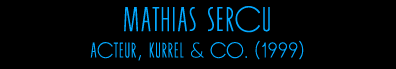 Biografieën -- Mathias Sercu